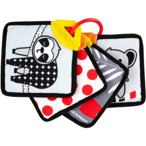 Canpol babies BabiesBoo Sensory Cards with Teether carte rotativă pentru dentiție 1 buc-Țena