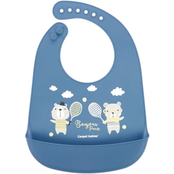 Canpol babies Bonjour Paris Bibs bavețică Blue 1 buc-Țena