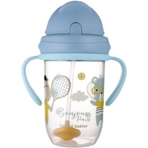 Canpol babies Bonjour Paris Cup ceasca cu pai Blue 270 ml-Țena