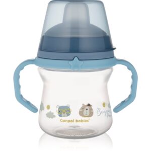 Canpol babies Bonjour Paris FirstCup ceasca cu mânere Blue 6m+ 150 ml-ro