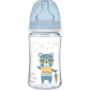 Canpol babies Bonjour Paris biberon pentru sugari 3m+ Blue 240 ml-Țena