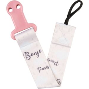 Canpol babies Bonjour Paris curelușă pentru suzetă Pink 1 buc-ro