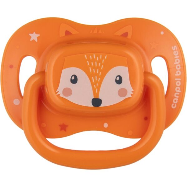 Canpol babies Cute Animals Soother 18m+ suzetă Orange 1 buc-ro