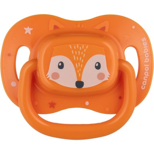 Canpol babies Cute Animals Soother 6-18m suzetă Orange 1 buc-ro