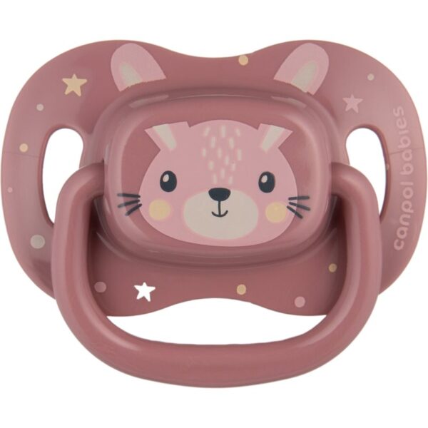 Canpol babies Cute Animals Soother 6-18m suzetă Pink 1 buc-ro