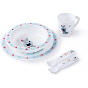 Canpol babies Cute Animals serviciu de masă pentru copii 12m+ Dog-ro