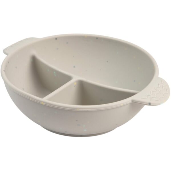 Canpol babies Dots bol din silicon cu ventuză Grey 360 ml-Țena