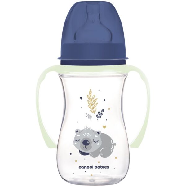 Canpol babies EasyStart Sleepy Koala 240 ml biberon pentru sugari 3 m+ Blue 240 ml-ro