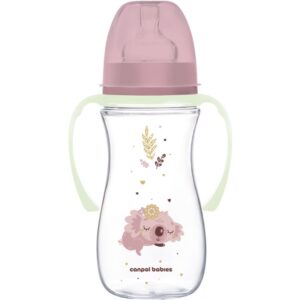 Canpol babies EasyStart Sleepy Koala 300 ml biberon pentru sugari 12 m+ Pink 300 ml-ro