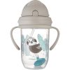 Canpol babies Exotic Animals Cup With Straw ceasca cu pai Gray 270 ml-Țena