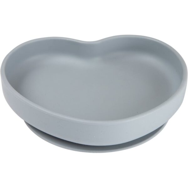 Canpol babies Heart farfurie cu ventuză Grey 1 buc-ro