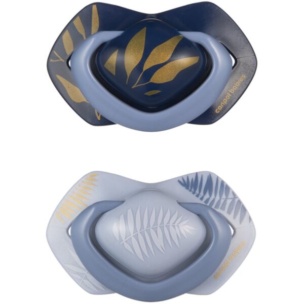 Canpol babies Light Touch Gold suzetă 18m+ Blue 2 buc-ro