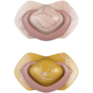 Canpol babies Light Touch Gold suzetă 18m+ Pink 2 buc-ro