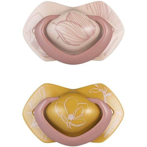 Canpol babies Light Touch Gold suzetă 18m+ Pink 2 buc-ro