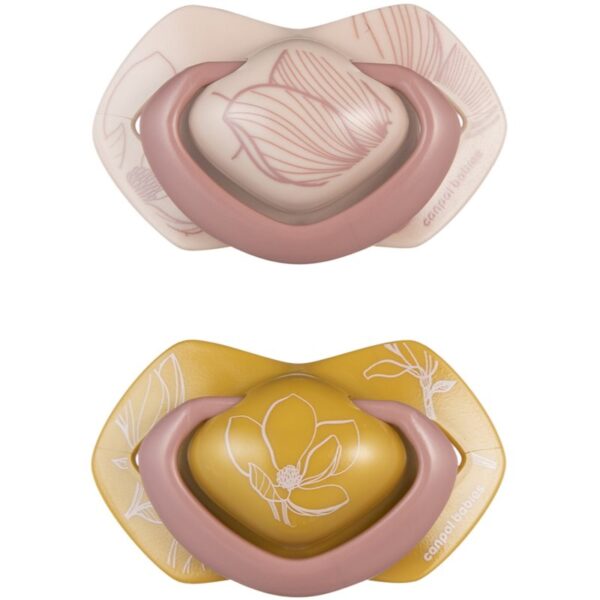 Canpol babies Light Touch Gold suzetă 6-18m Pink 2 buc-ro