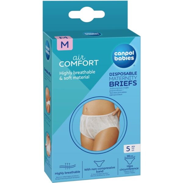 Canpol babies Maternity Briefs chiloți postnatali mărime M 5 buc-ro