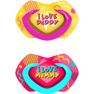 Canpol babies Neon Love B 6-18m suzetă Pink 2 buc-Țena