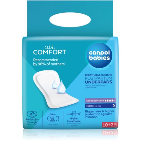 Canpol babies Postpartum Pads Night absorbante postnatale 10 buc-ro
