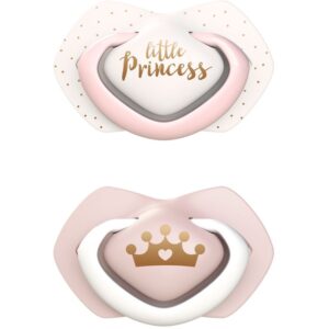 Canpol babies Royal Baby B 6-18 m suzetă Pink 2 buc-Țena