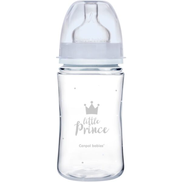Canpol babies Royal Baby biberon pentru sugari 3m+ Blue 240 ml-Țena