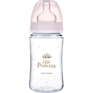 Canpol babies Royal Baby biberon pentru sugari 3m+ Pink 240 ml-Țena