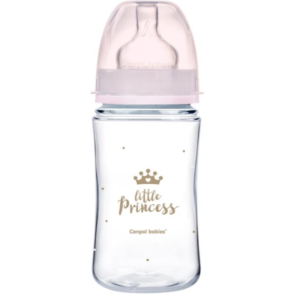 Canpol babies Royal Baby biberon pentru sugari 3m+ Pink 240 ml-Țena