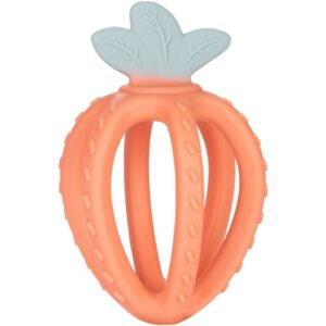 Canpol babies Silicone Sensory Teether Strawberry Orange jucărie pentru dentiție Orange 3m+ 1 buc-ro