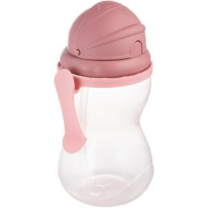 Canpol babies Sport Cup sticlă pentru sport cu pai Pink 12m+ 370 ml-ro