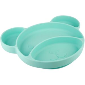 Canpol babies Suction plate Bear farfurie compartimentată cu ventuză Turquoise 500 ml-ro