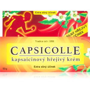 Capsicolle Capsaicin cream hot crema cu efect sporit asupra mușchilor și articulațiilor obosite 50 g-Țena