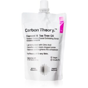 Carbon Theory Charcoal & Tea Tree Oil demachiant cu efect de peenling pentru ten acneic 125 ml-ro