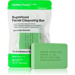 Carbon Theory Facial Cleansing Bar Superfood sapun pentru curatarea fetei Green 100 g-Țena