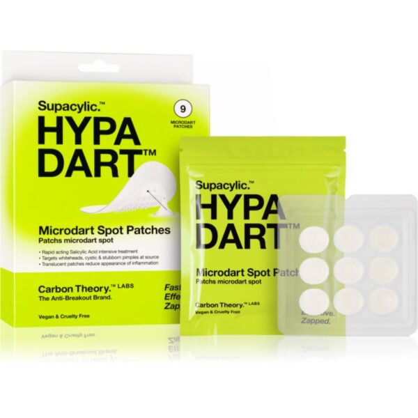 Carbon Theory Hypa Dart Microdart Spot Patches plasturi pentru piele problematică impotriva acneei 9 buc-Țena