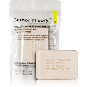 Carbon Theory Salicylic Acid & Shea Butter sapun gentil pentru curatare cu efect exfoliant 100 g-ro