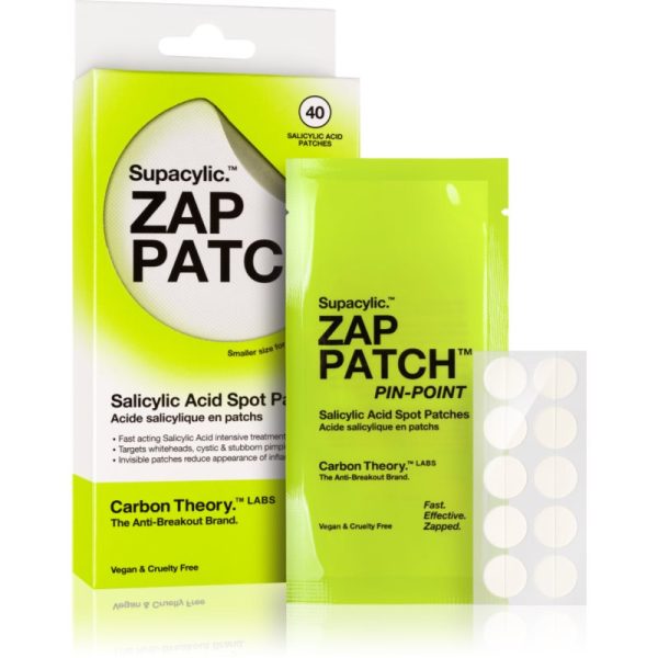 Carbon Theory Zap Patch Pin Point plasturi pentru piele problematică impotriva acneei 40 buc-Țena