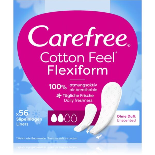 Carefree Cotton Flexiform absorbante fara parfum 56 buc-Țena