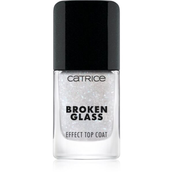 Catrice Broken Glass Effect Top Coat lac de unghii/parte sus cu particule stralucitoare culoare 050 Sparkling Reflection 10.5 ml-ro