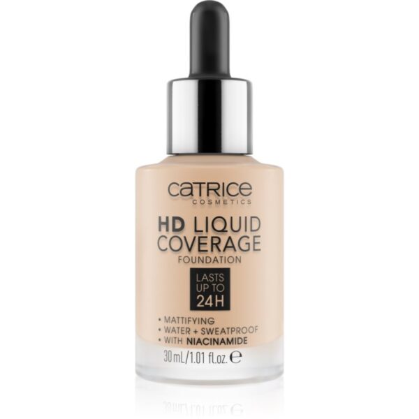 Catrice HD Liquid Coverage make up culoare 010 Light Beige 30 ml-Țena