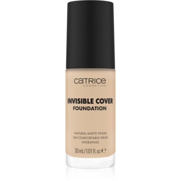 Catrice Invisible Cover Foundation makeup lichid cu efect matifiant culoare 002N 30 ml-Țena