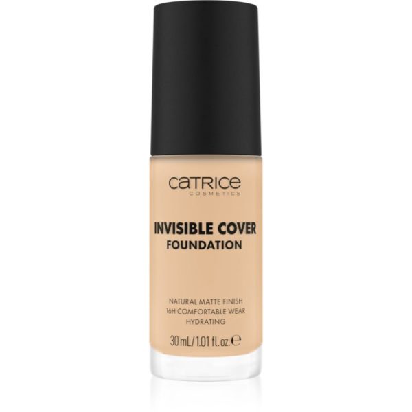 Catrice Invisible Cover Foundation makeup lichid cu efect matifiant culoare 010W 30 ml-ro
