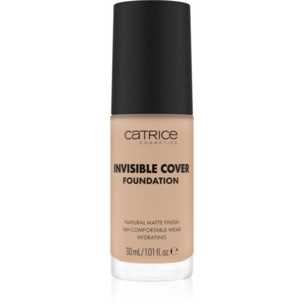 Catrice Invisible Cover Foundation makeup lichid cu efect matifiant culoare 015W 30 ml-Țena