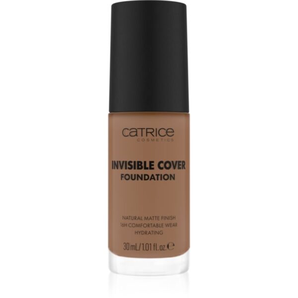 Catrice Invisible Cover Foundation makeup lichid cu efect matifiant culoare 048W 30 ml-Țena