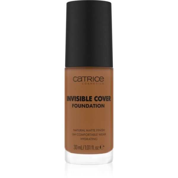 Catrice Invisible Cover Foundation makeup lichid cu efect matifiant culoare 053W 30 ml-Țena