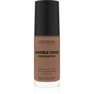 Catrice Invisible Cover Foundation makeup lichid cu efect matifiant culoare 055W 30 ml-Țena