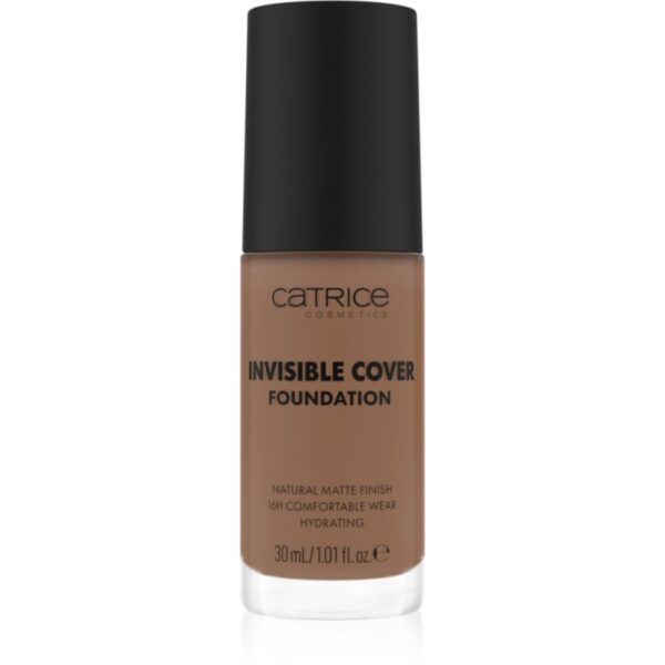 Catrice Invisible Cover Foundation makeup lichid cu efect matifiant culoare 055W 30 ml-Țena
