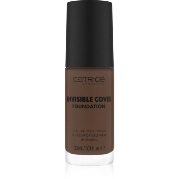 Catrice Invisible Cover Foundation makeup lichid cu efect matifiant culoare 080W 30 ml-ro