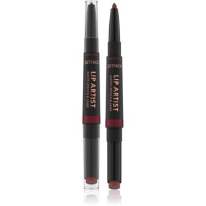 Catrice Lip Artist Matte Lipstick & Liner ruj + creion contur pentru buze cu efect matifiant culoare 040 Sisters By Heart 1.74 g-Țena