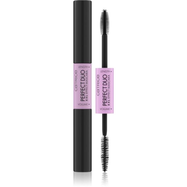 Catrice Perfect Duo XXL Effect Mascara pentru volum si lungire 2 in 1 culoare Black 8 ml-Țena