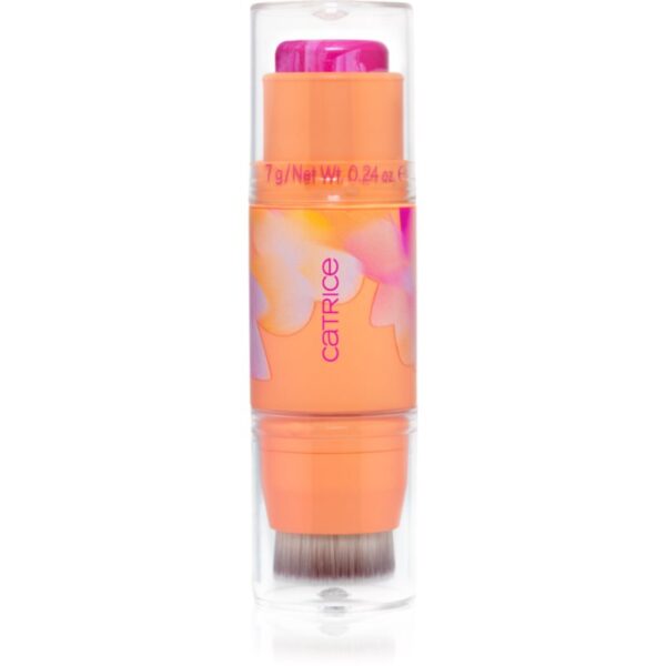 Catrice SEEKING FLOWERS blush cu efect iluminator stick culoare C01 Berrylicious 7 g-ro