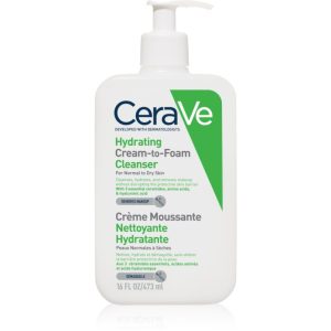 CeraVe Cleansers crema de curatare sub forma de spuma pentru ten normal spre uscat 473 ml-ro